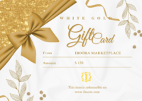 Iboora White Gold Gift Card - USD150